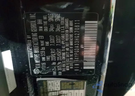 2017 Kia Sorento Lx из США, поврежденный, VIN 5XYPGDA33HG270811